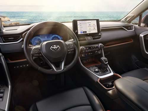 Interior del Toyota RAV4 Hybrid 2024