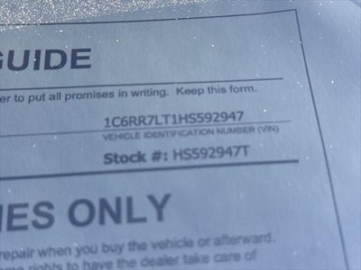 RAM 1500 Big Horn 2017