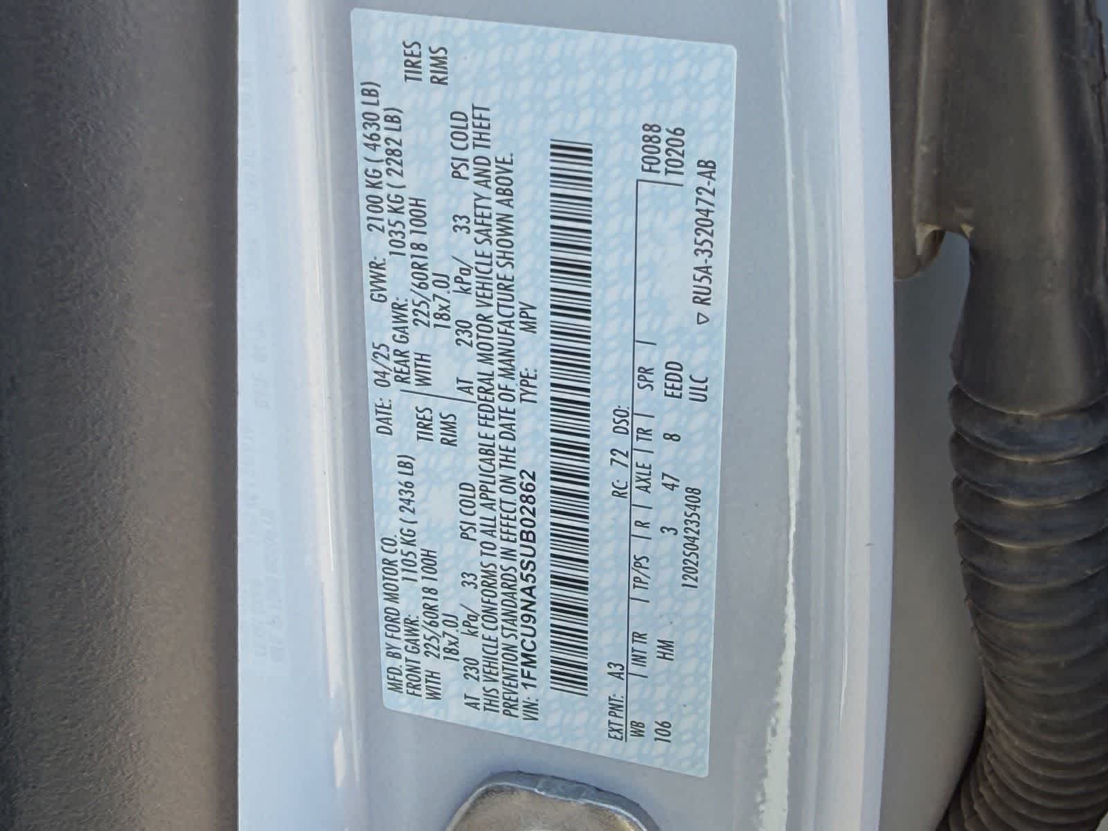 Ford Escape ST-Line Select 2025