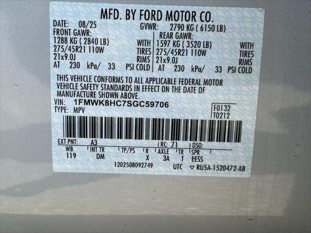 Ford Explorer Platinum 2025