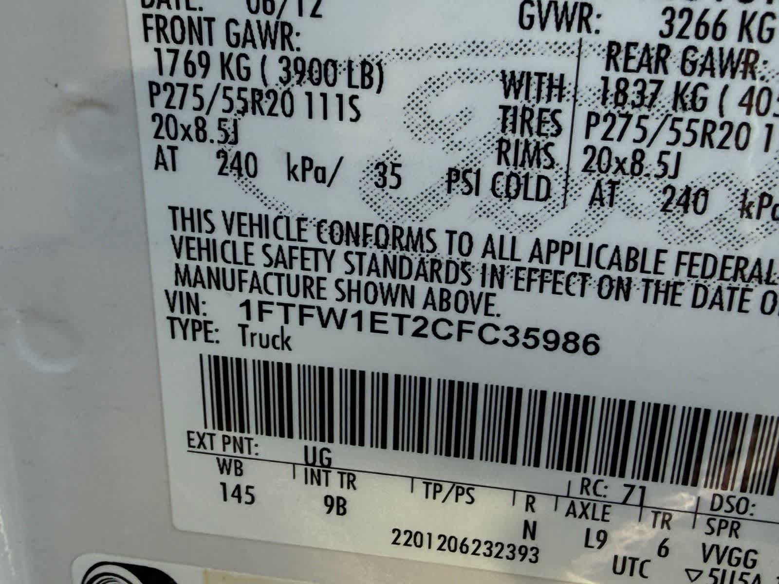 Ford F-150 Platinum 2012