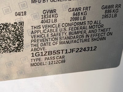 Chevrolet Malibu LS 2018