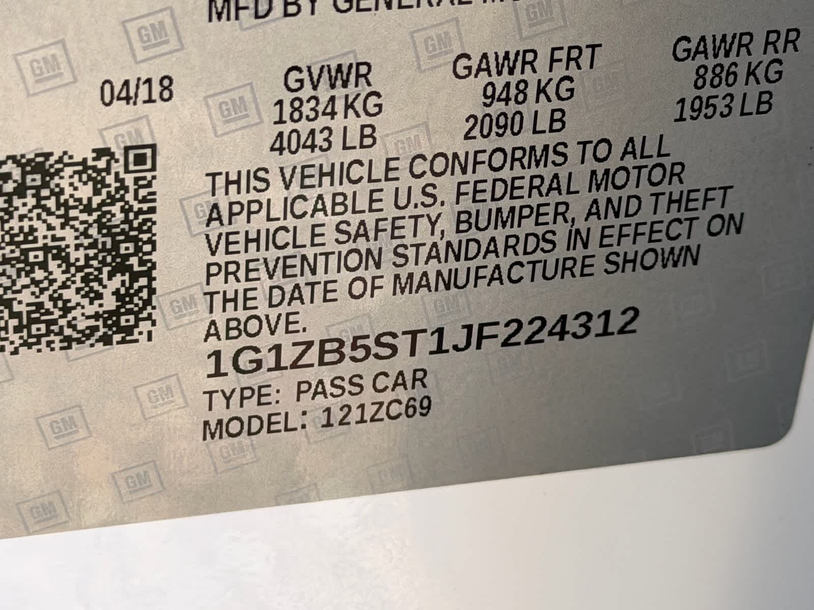 Chevrolet Malibu LS 2018