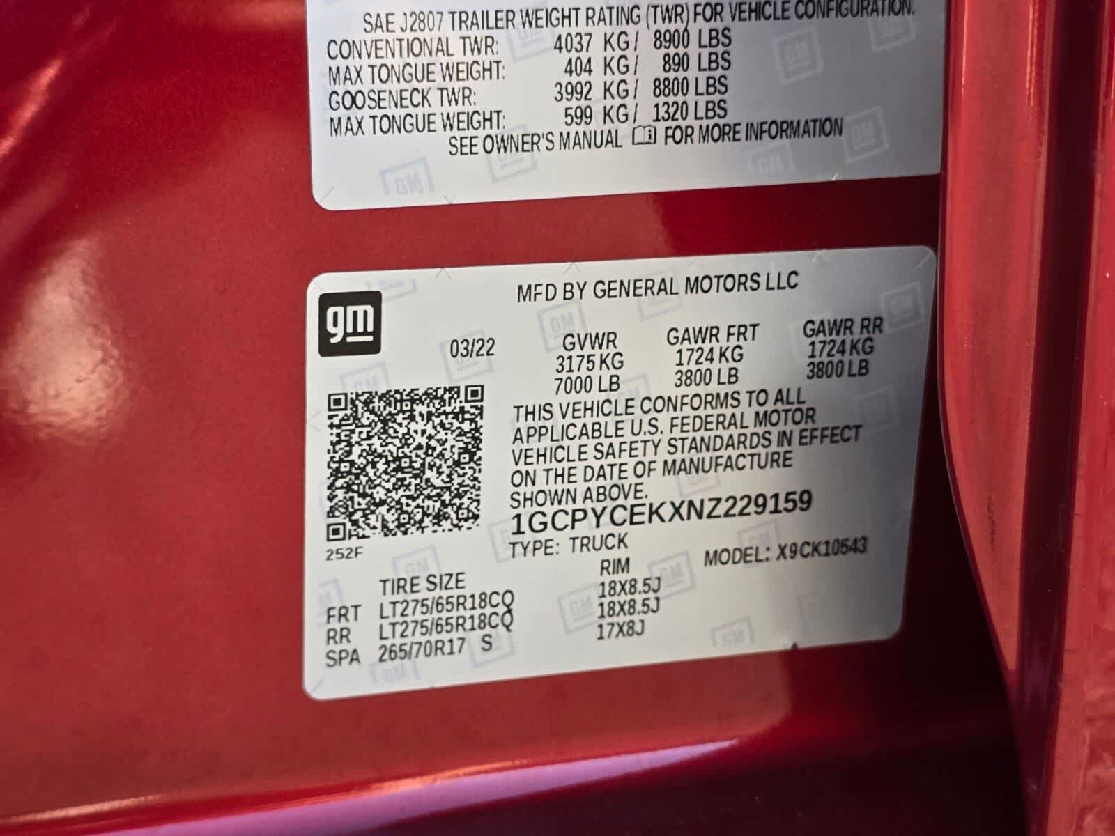 Chevrolet Silverado 1500 LTD Custom Trail Boss 2022