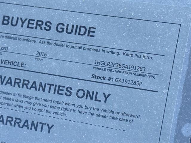 Honda Accord LX 2016