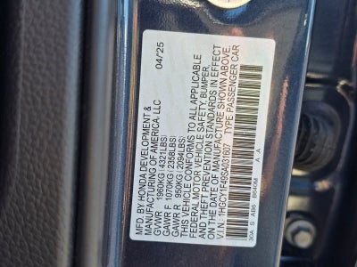 Honda Accord SE 2025