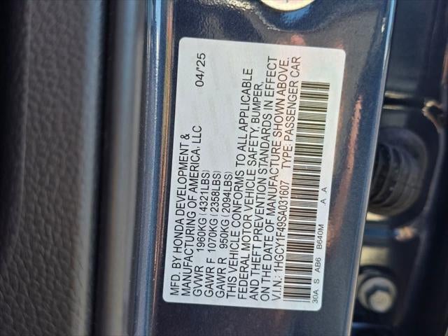 Honda Accord SE 2025