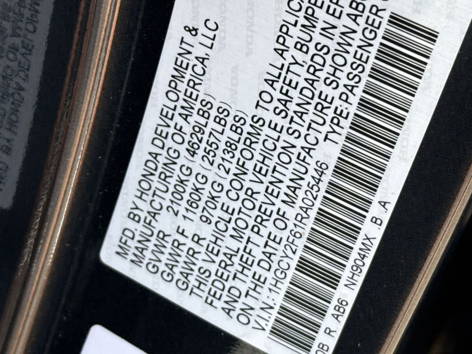 Honda Accord EX-L 2024