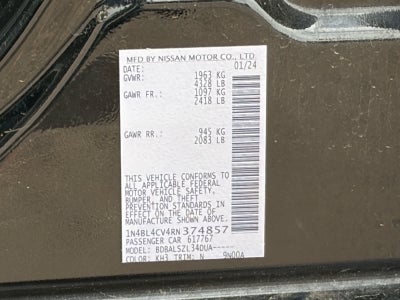 Nissan Altima 2.5 SR 2024