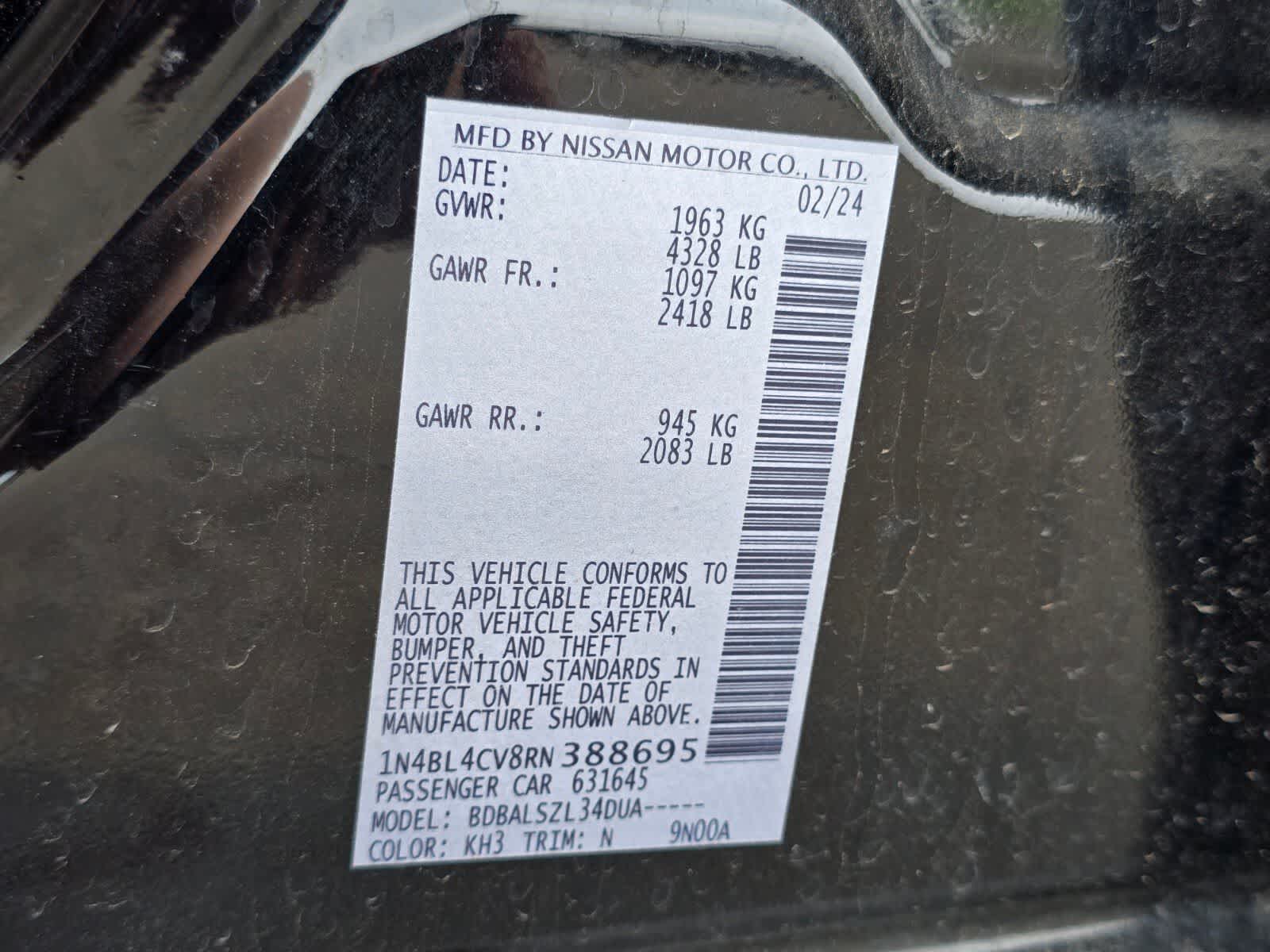 Nissan Altima 2.5 SR 2024