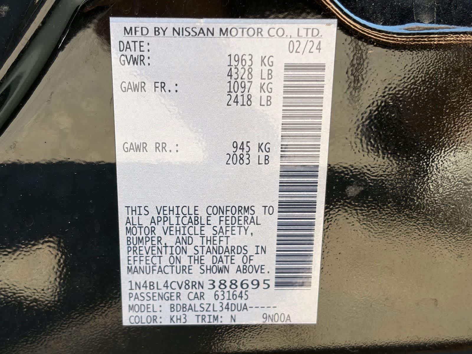 Nissan Altima 2.5 SR 2024