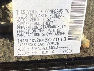 2024 Nissan Altima 2.5 SV