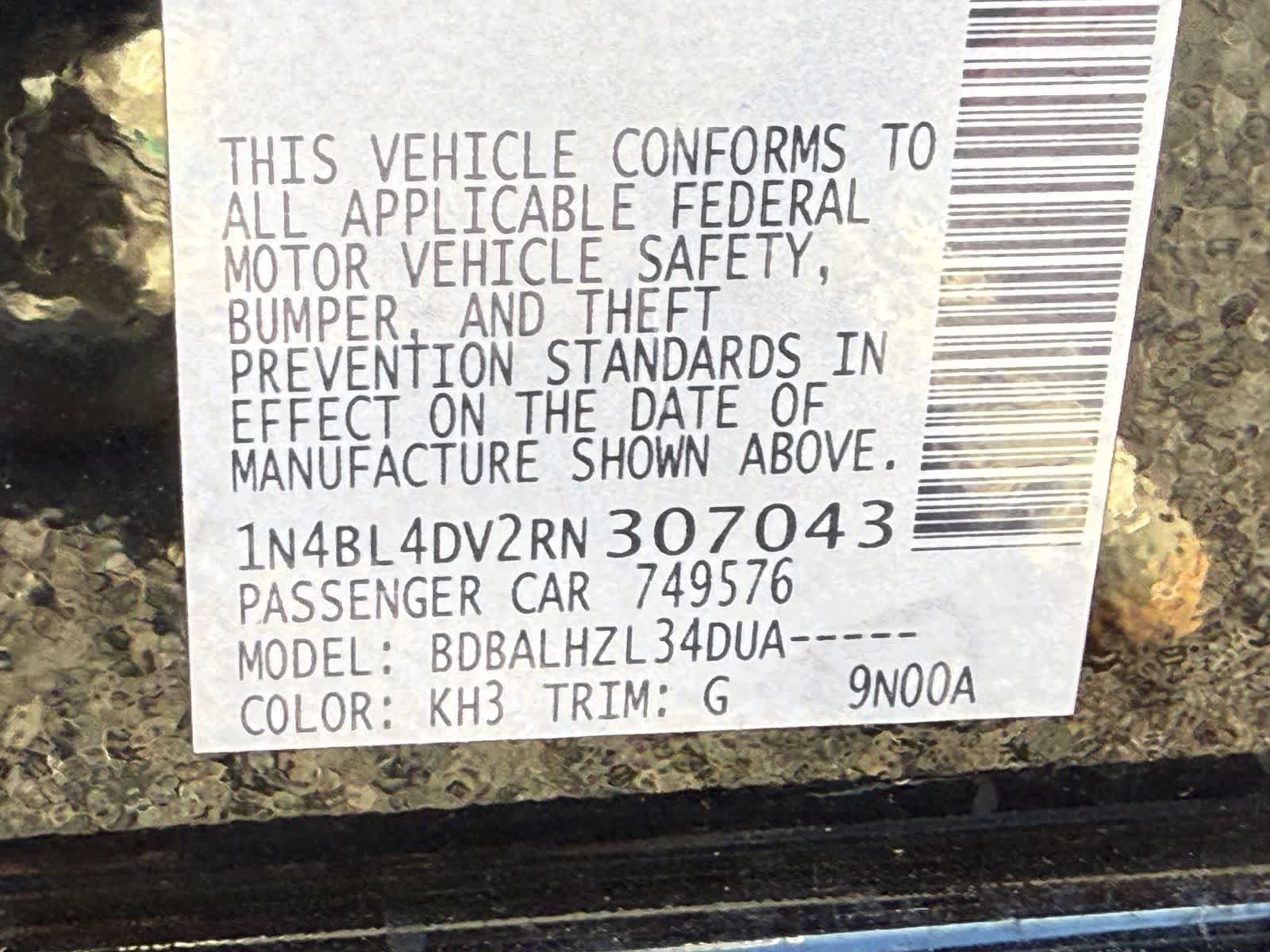 2024 Nissan Altima 2.5 SV