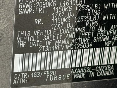Toyota RAV4 LE 2021