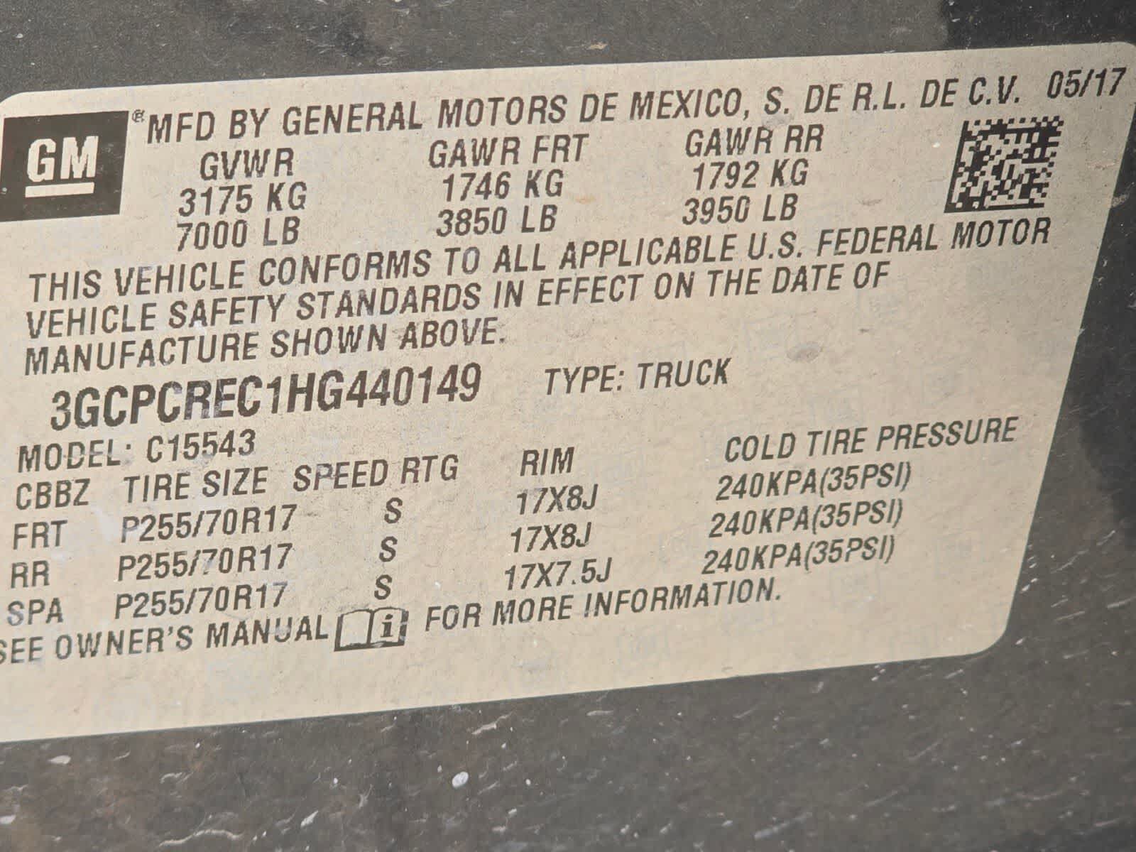 Chevrolet Silverado 1500 LT 2017