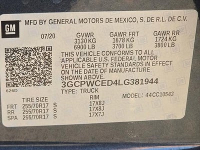 Chevrolet Silverado 1500 LT 2020