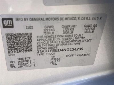 Chevrolet Silverado 1500 LTD RST 2022