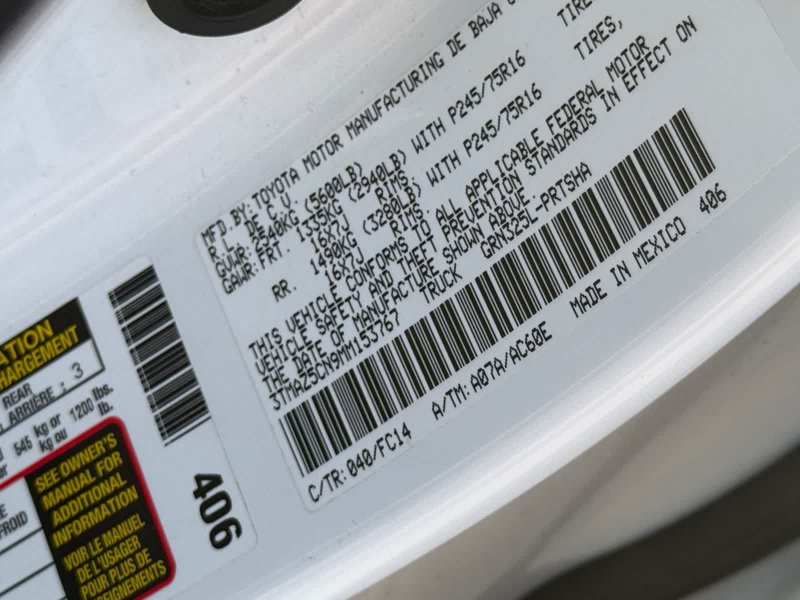 Toyota Tacoma SR5 2021