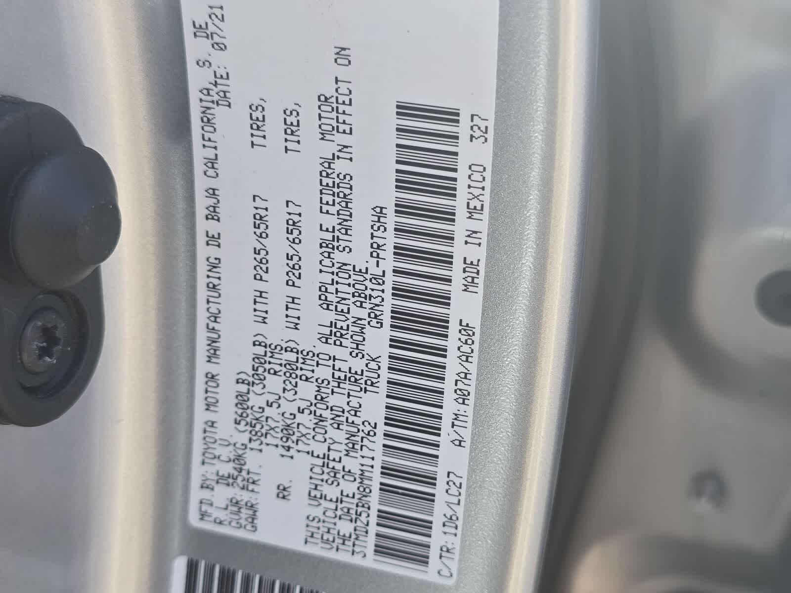 Toyota Tacoma TRD Sport 2021