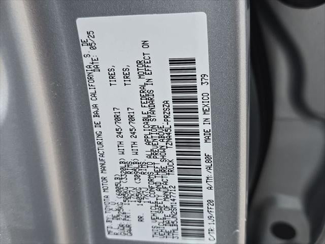 2025 Toyota Tacoma SR5