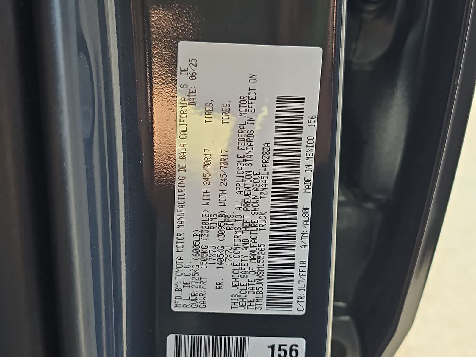 2025 Toyota Tacoma SR5