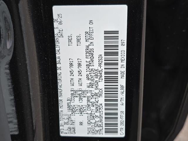 2025 Toyota Tacoma SR5