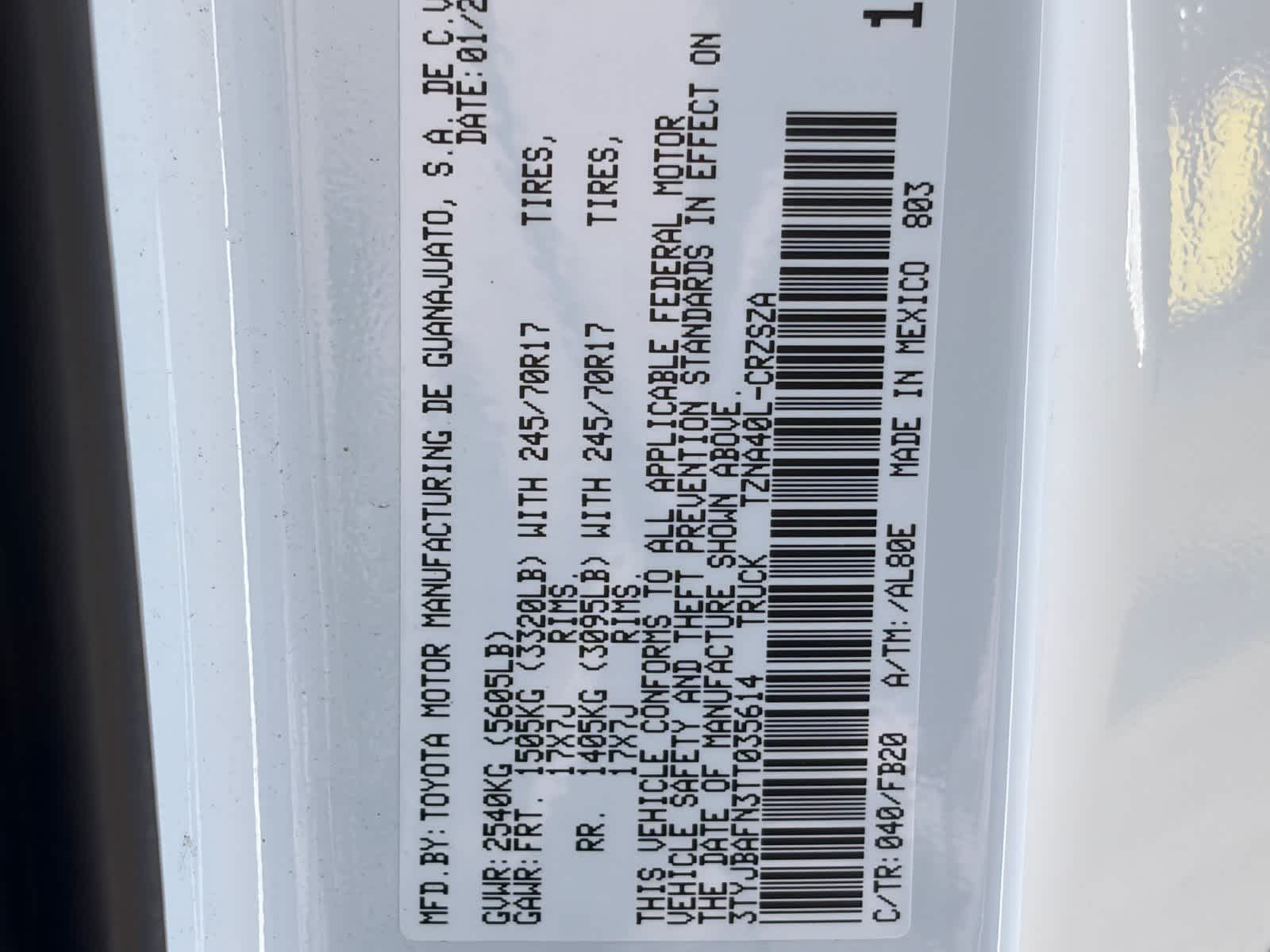 2026 Toyota Tacoma SR5