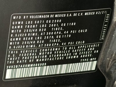 Volkswagen Tiguan SE R-Line Negro 2021
