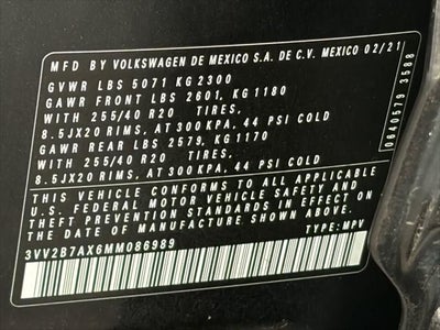 Volkswagen Tiguan SE R-Line Negro 2021