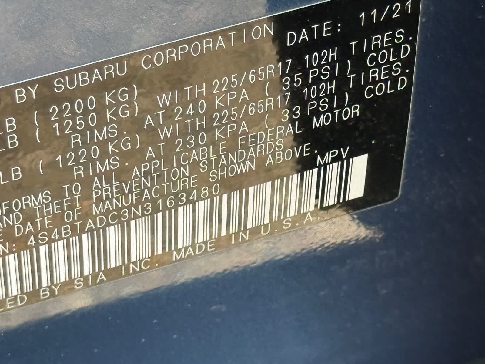 Subaru Outback Premium 2022