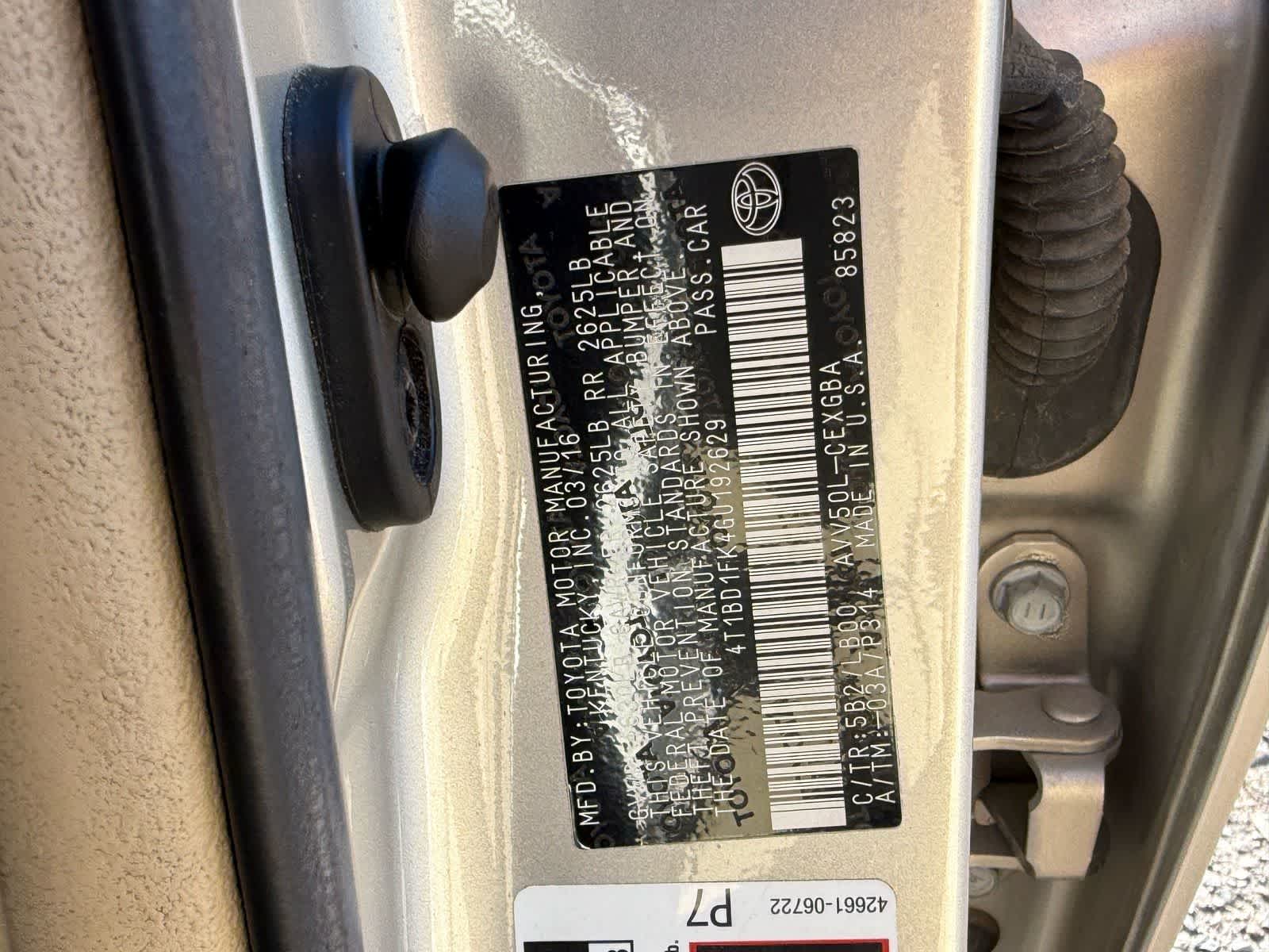 2016 Toyota Camry Hybrid XLE
