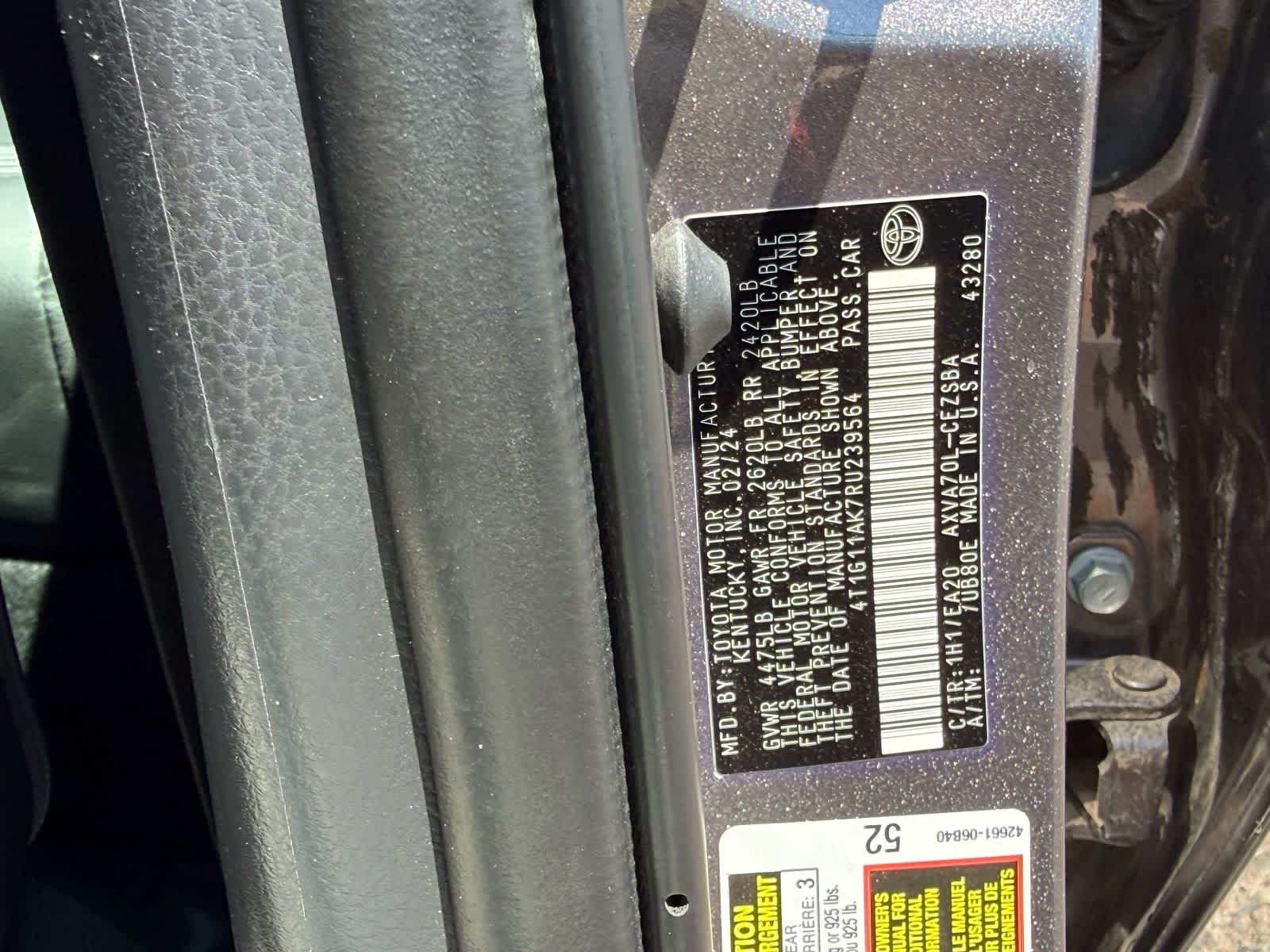 2024 Toyota Camry SE
