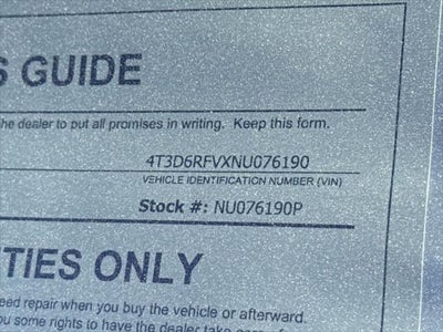 Toyota RAV4 Hybrid Limited 2022