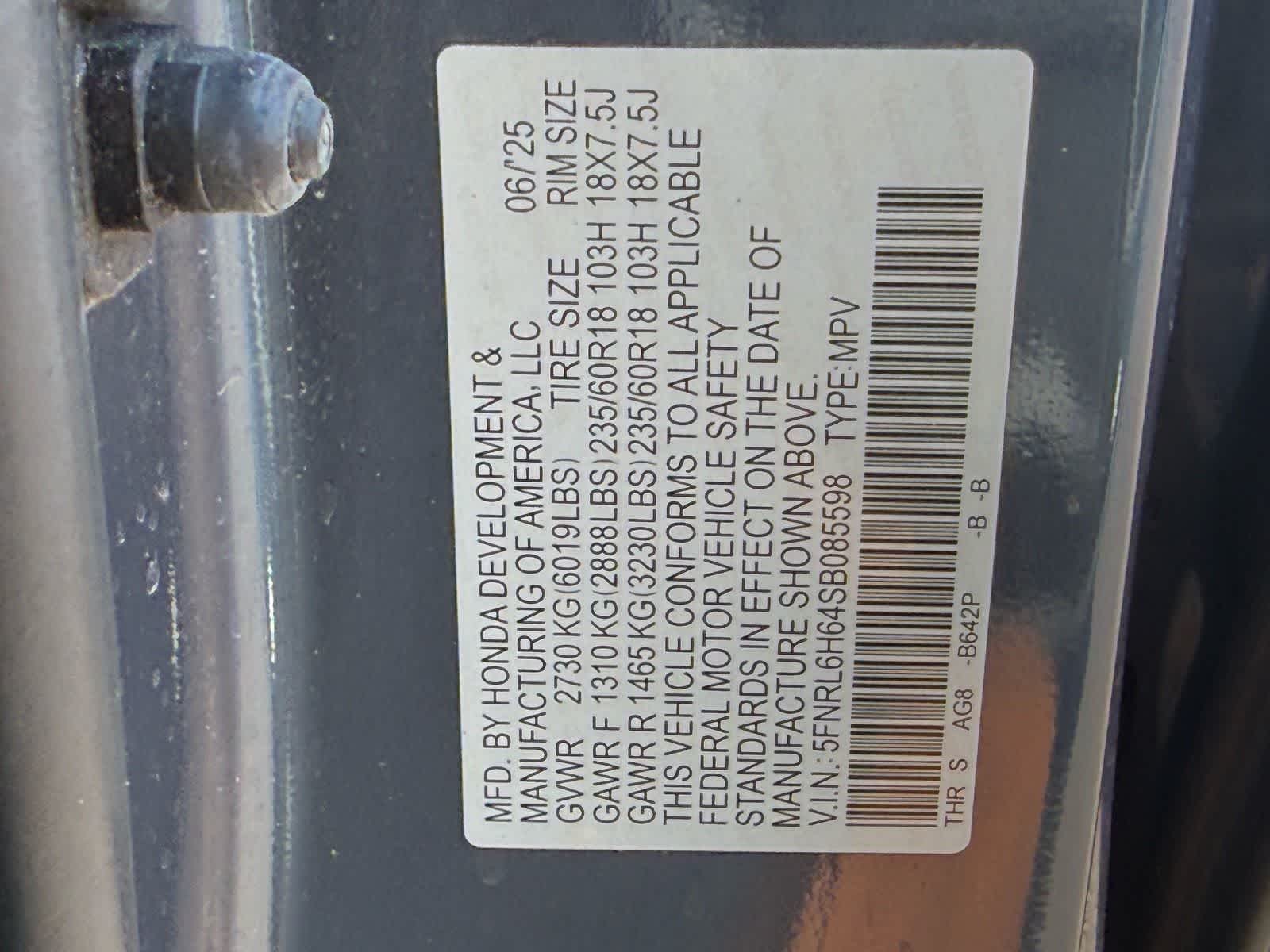 2025 Honda Odyssey EX-L