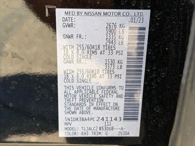 Nissan Pathfinder SV 2023