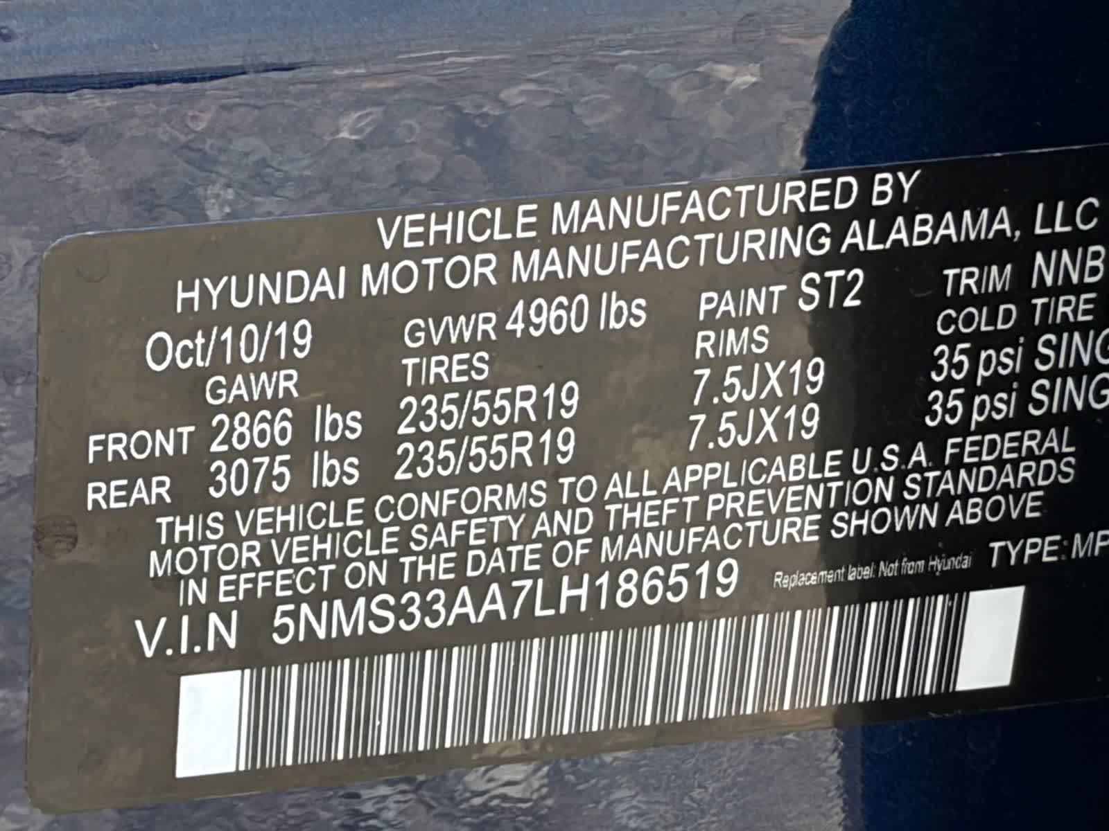 Hyundai Santa Fe SEL 2020