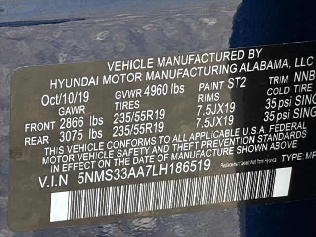 Hyundai Santa Fe SEL 2020