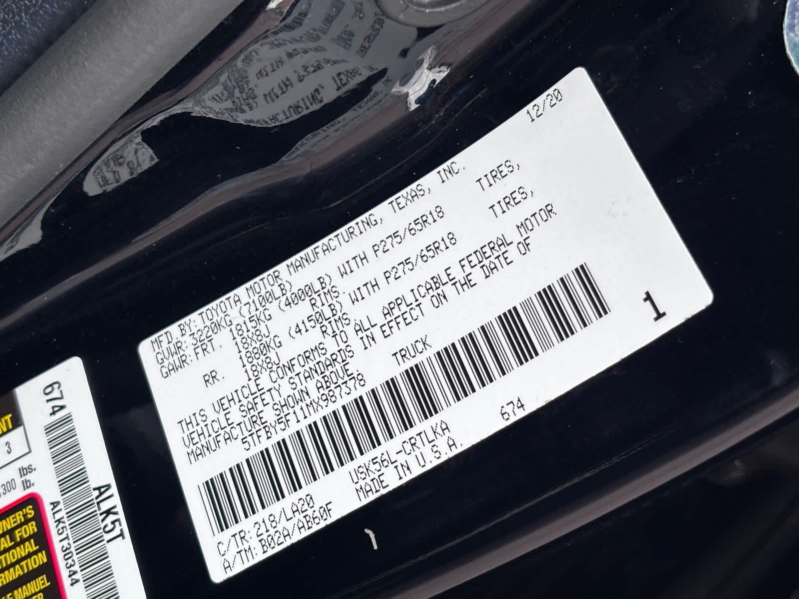 Toyota Tundra Limited 2021