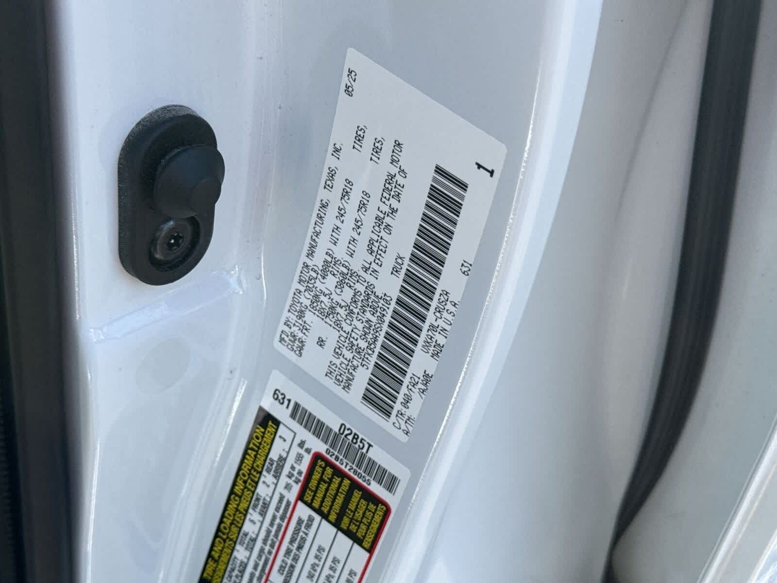 2025 Toyota Tundra SR