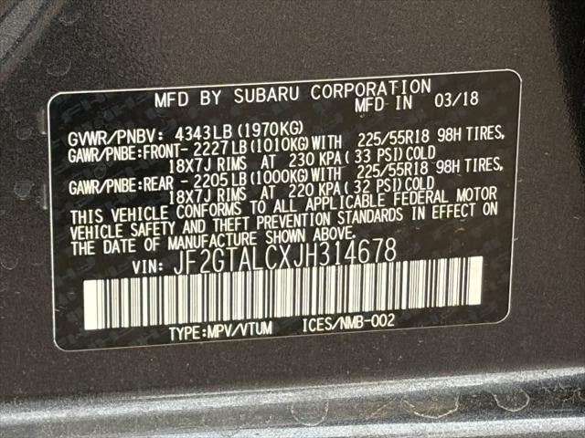 Subaru Crosstrek Limited 2018