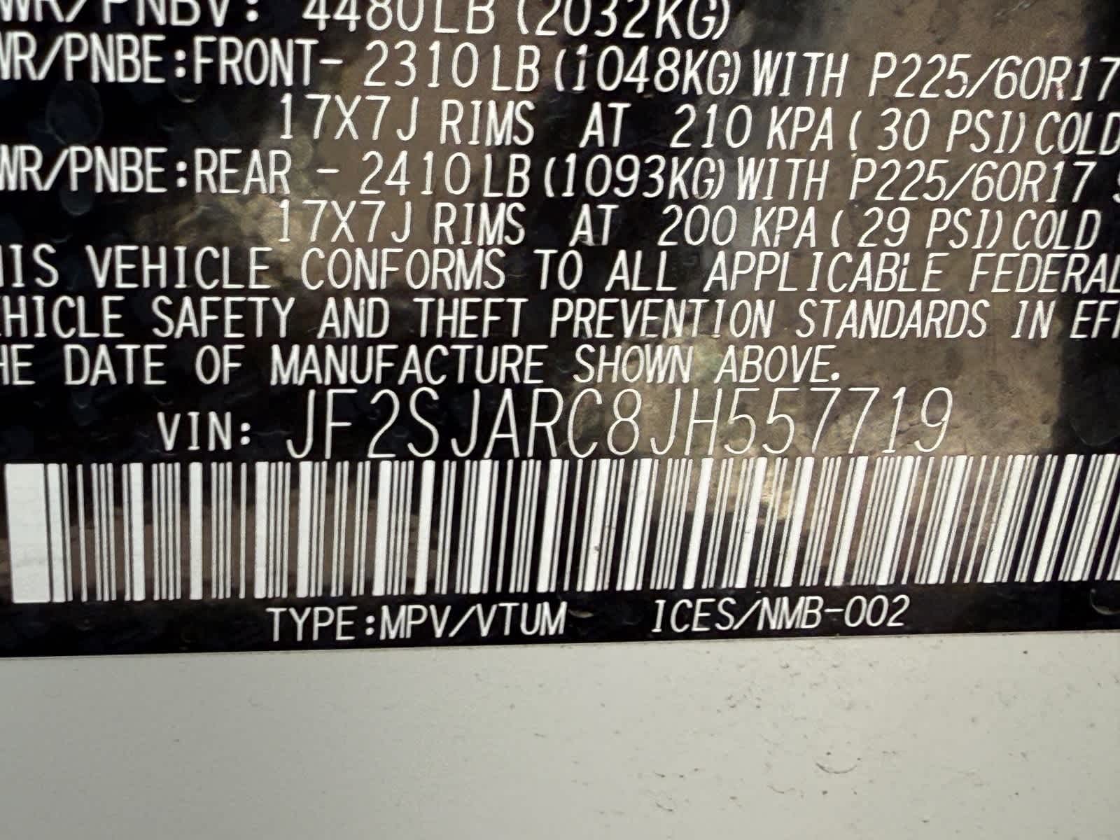 Subaru Forester Limited 2018