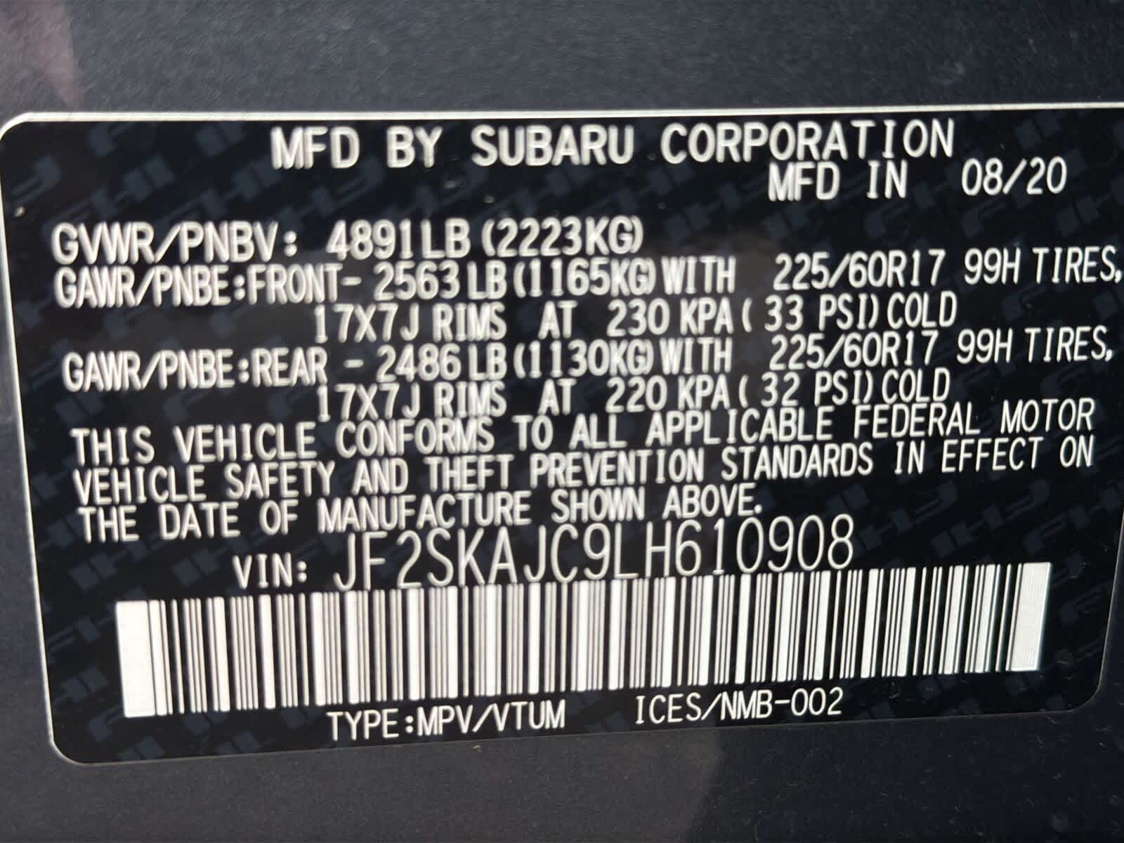 Subaru Forester Premium 2020