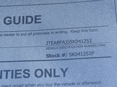 2025 Toyota Land Cruiser 4WD (Natl)