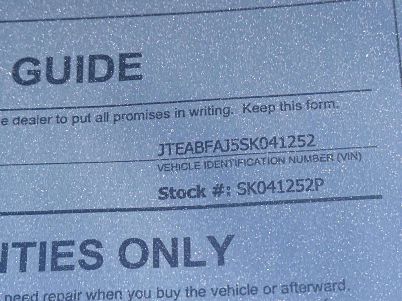 2025 Toyota Land Cruiser 4WD (Natl)