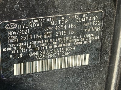 Hyundai Sonata Limited 2022