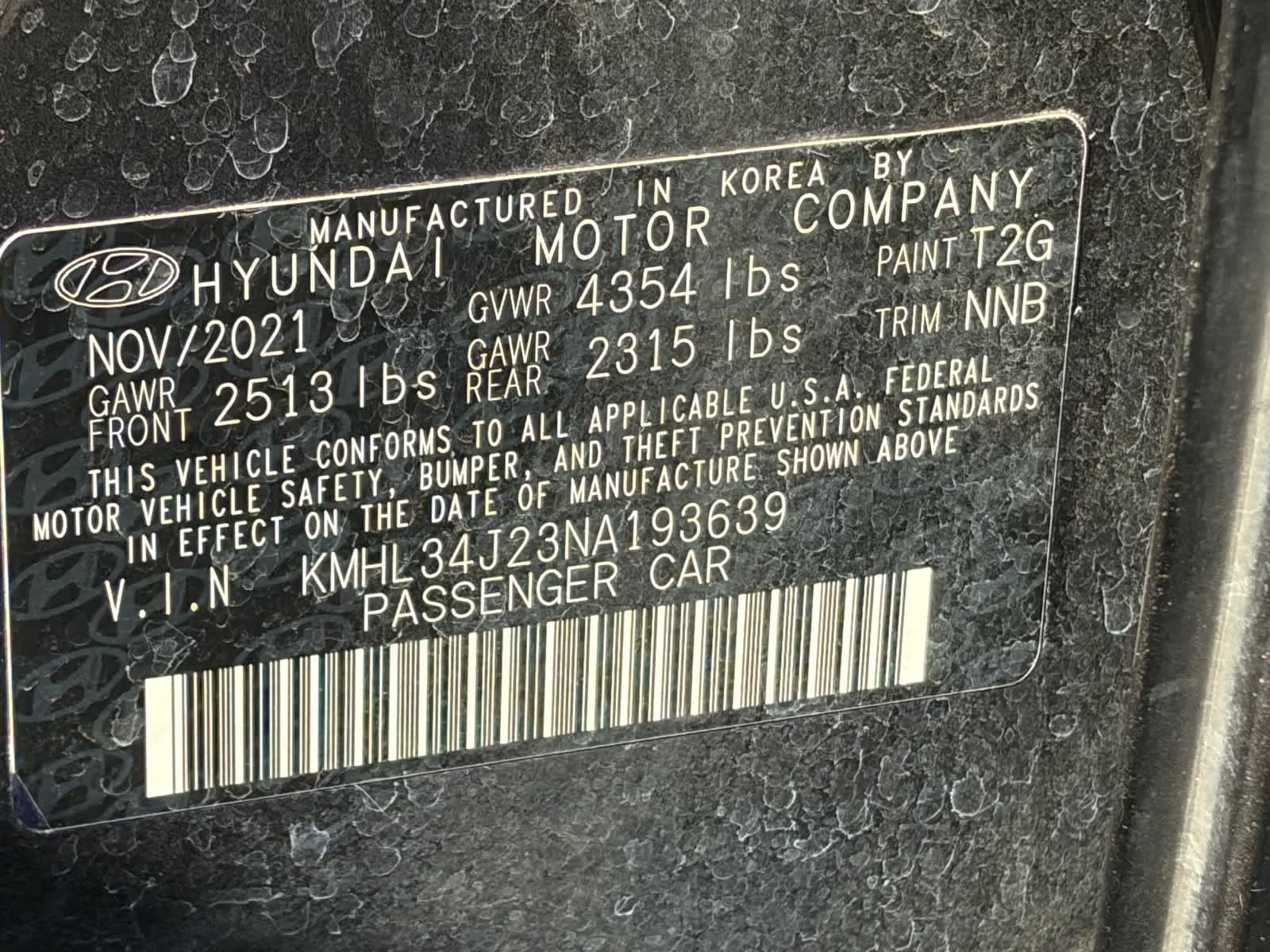 Hyundai Sonata Limited 2022