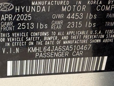 Hyundai Sonata SEL 2025