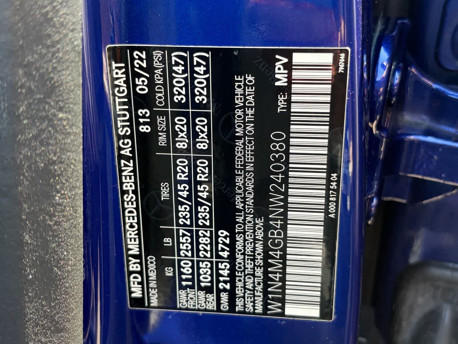 Mercedes-Benz GLB 250 2022 GLB 250