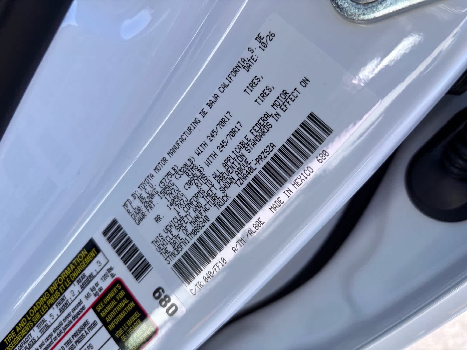 2026 Toyota Tacoma SR5