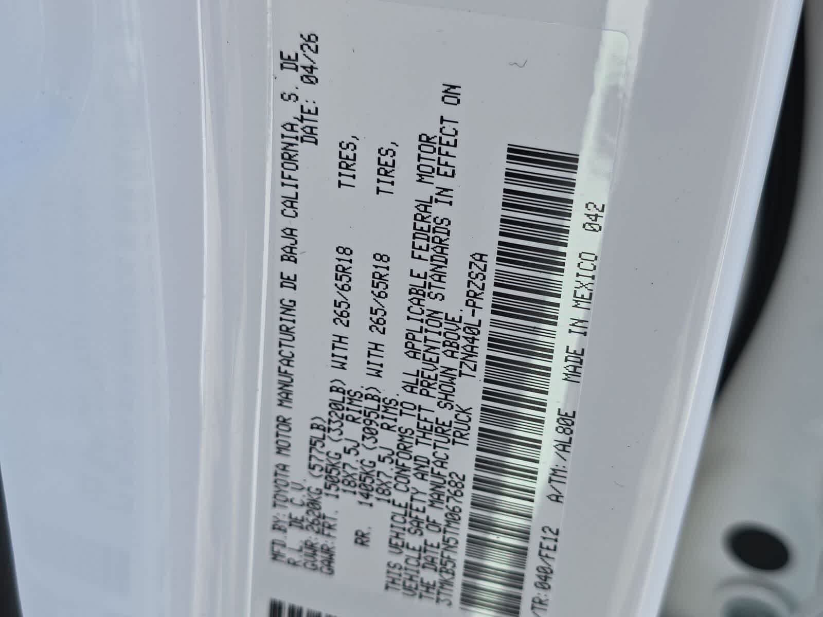 2026 Toyota Tacoma TRD Sport